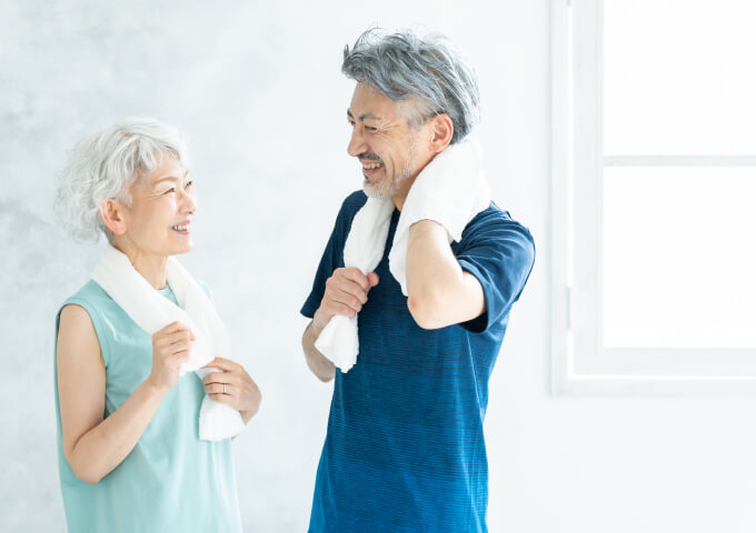 イメージ：運動後の笑顔